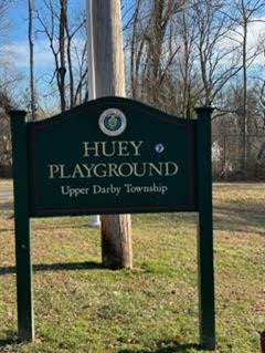 Huey Playground sign