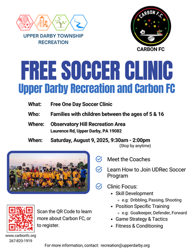 Free Soccer Clinic flyer